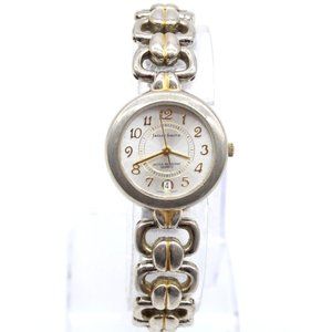 Vintage Jaclyn Smith Watch Womens Silver Tone Classic Stainless Steel 90's